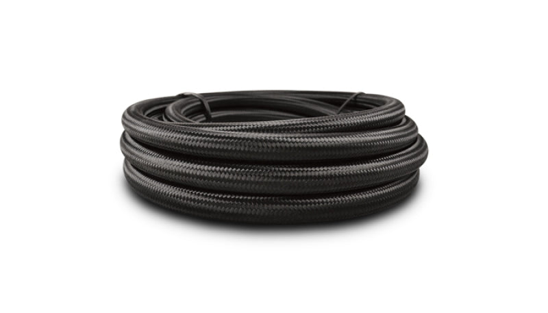 Vibrant -16 AN Black Nylon Braided Flex Hose (2 foot roll)