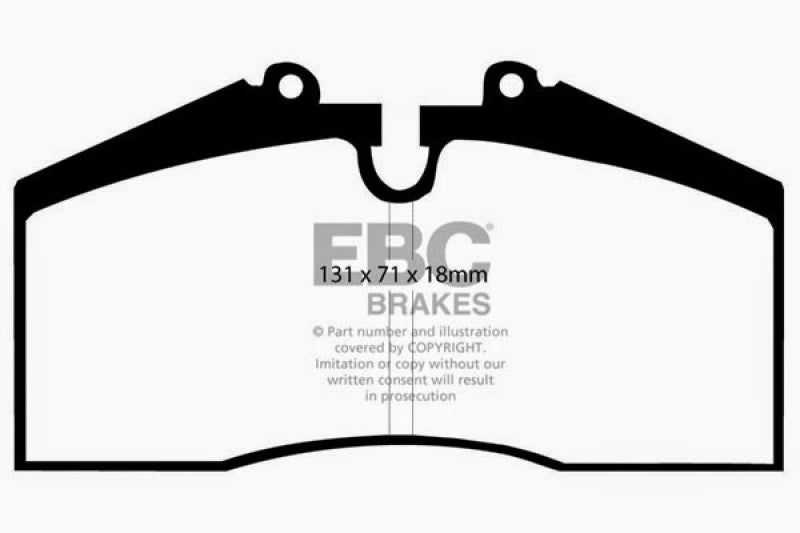 EBC 96-98 Porsche 911 (993) 3.6 Carrera 4S Yellowstuff Rear Brake Pads