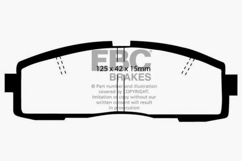 EBC 86-92 Toyota Supra 2.8 Yellowstuff Rear Brake Pads