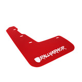 Rally Armor 15-21 Subaru WRX/STI Red Mud Flap White Altered Font Logo