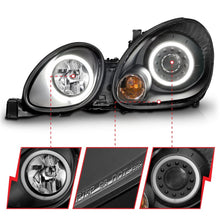 Load image into Gallery viewer, ANZO 1998-2005 Lexus Gs300 Projector Headlights w/ Halo Black