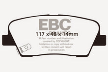 Load image into Gallery viewer, EBC 06-09 Hyundai Entourage 3.8 Yellowstuff Rear Brake Pads