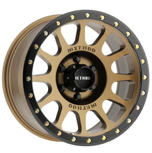 Load image into Gallery viewer, Method MR305 NV 20x10 -18mm Offset 6x5.5 108mm CB Method Bronze/Black Street Loc Wheel