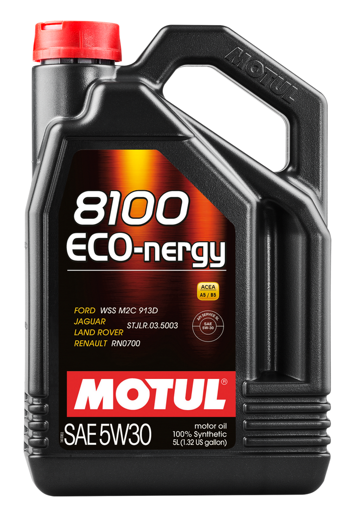 Motul 5L Synthetic Engine Oil 8100 5W30 ECO-NERGY - Ford 913C