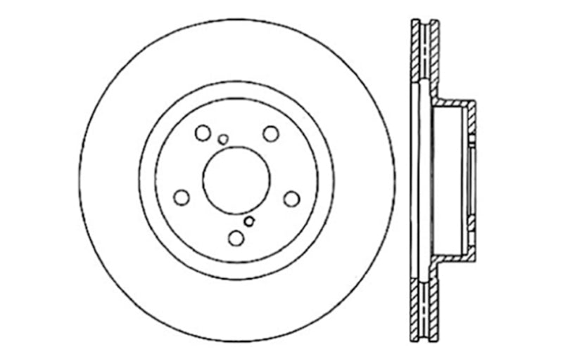 StopTech Slotted & Drilled Sport Brake Rotor