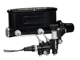 Wilwood HV Tandem M/C Kit w L/H Bracket & Prop Valve - 1in Bore Black