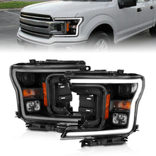 Load image into Gallery viewer, ANZO 2018-2019 Ford F-150 Projector Plank Style H.L. Black Amber (Without Switchback)