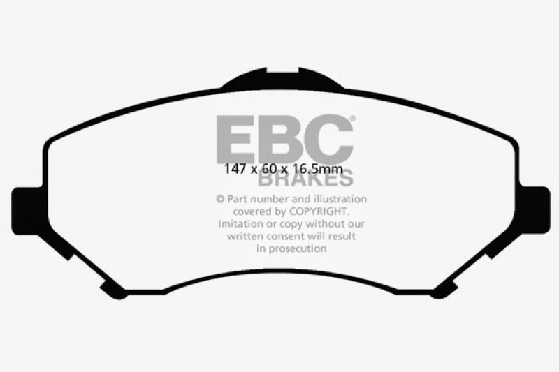 EBC 08-11 Chrysler Town & Country 3.3 Yellowstuff Front Brake Pads