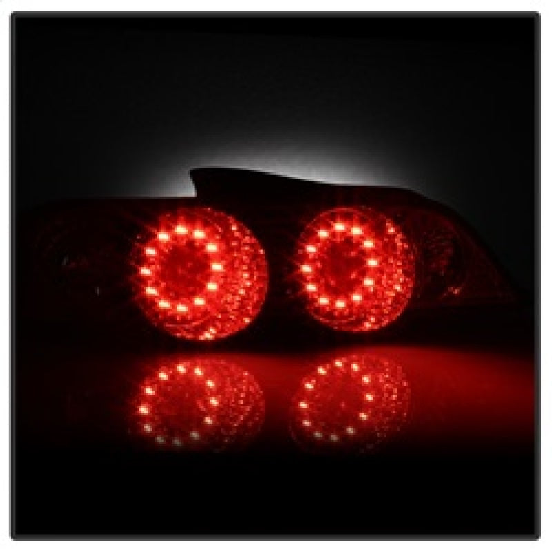 Spyder Acura RSX 02-04 LED Tail Lights Red Clear ALT-YD-ARSX02-LED-RC