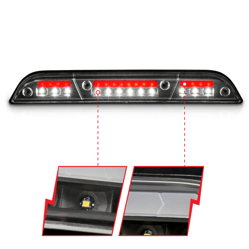 ANZO 15-20 Ford F-250 - F-550 LED Third Brake Light - Black Housing/Clear Lens