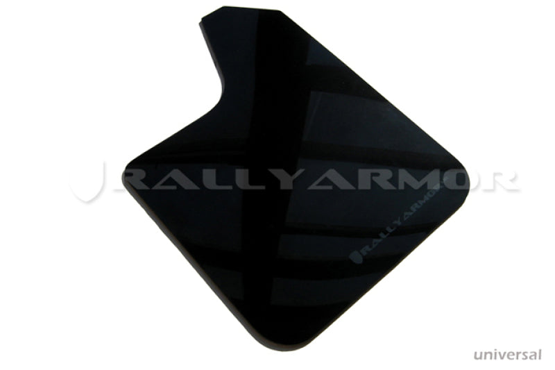 Rally Armor Universal Fit (No Hardware) Black UR Mud Flap w/ Red Logo