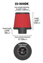 Load image into Gallery viewer, AEM 3.5 inch Short Neck 5 inch Element Filter Replacement