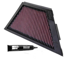 Load image into Gallery viewer, K&amp;N Kawasaki ZX1rR Ninja/ZZR1400/1400GTR/ZX14R 11.25in O/S L x 4.75in O/S W Replacement Air Filter