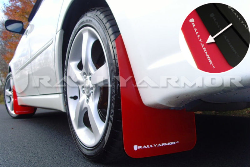 Rally Armor 05-09 Subaru Legacy / Outback Red UR Mud Flap w/White Logo