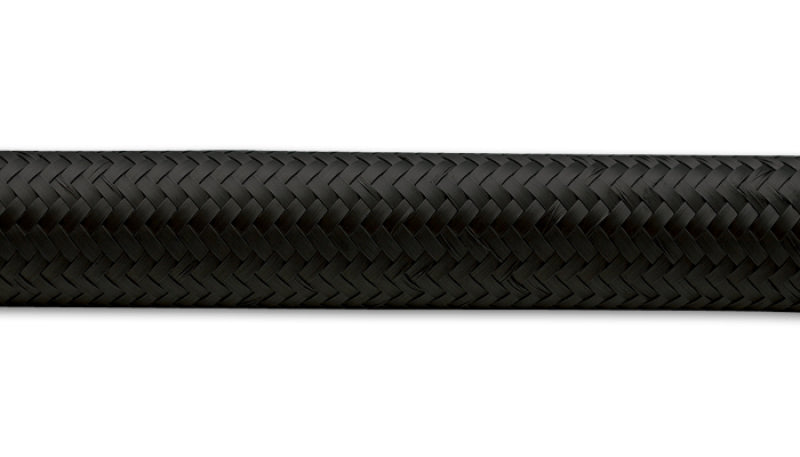 Vibrant -12 AN Black Nylon Braided Flex Hose (10 foot roll)