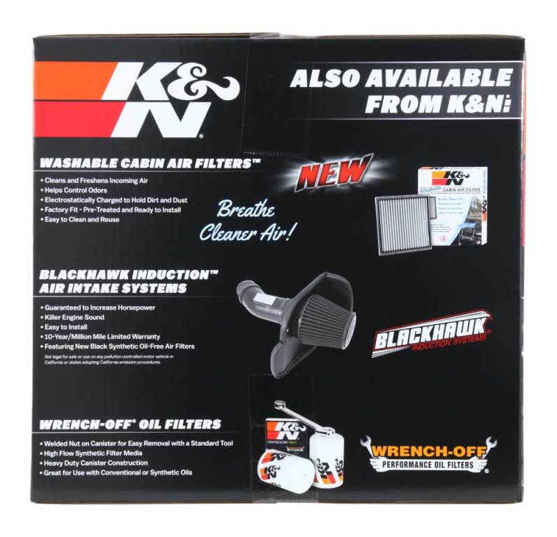 K&N 19-20 Jeep Cherokee L4-2.4L Performance Air Intake Kit