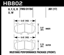 Load image into Gallery viewer, Hawk 15-17 Ford Mustang Performance Pkg (NON GT) HPS Front Brake Pads