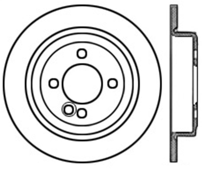 StopTech 07-09 Mini Coooper/Cooper S Slotted & Drilled Left Rear Rotor