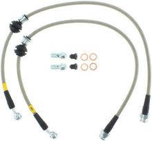 Load image into Gallery viewer, StopTech 08-10 Mitsubishi Lancer Stainless Steel Front Brake Lines