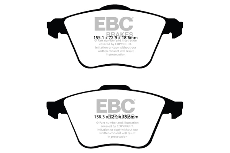 EBC 07-13 Mazda 3 2.3 Turbo Yellowstuff Front Brake Pads