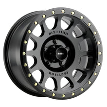 Load image into Gallery viewer, Method MR305 NV 20x10 -18mm Offset 5x5 94mm CB Matte Black Wheel