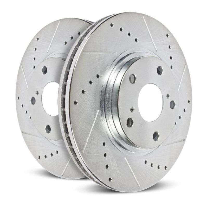 Power Stop 00-02 Dodge Ram 2500 Front Evolution Drilled & Slotted Rotors - Pair