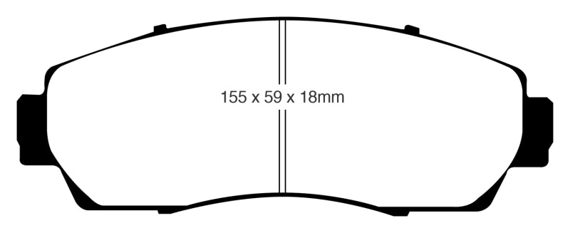 EBC 07-09 Acura RDX 2.3 Turbo Ultimax2 Front Brake Pads