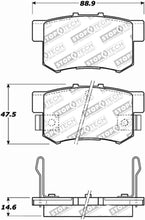 Load image into Gallery viewer, StopTech Performance 00-09 Honda S2000 / 92-07 Accord / 04-10 Acura TSX / 02-06 RSX Rear Brake Pads