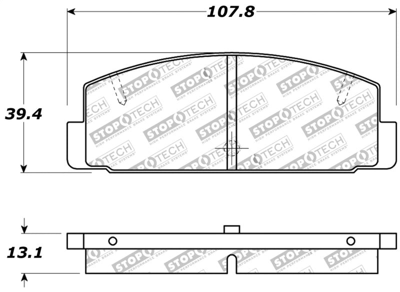 StopTech Performance 89-95 Mazda RX7 / 03-05 Mazda 6 Rear Brake Pads