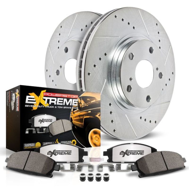 Power Stop 18-19 Jeep Wrangler Rear Z36 Truck & Tow Brake Kit