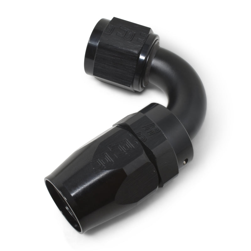 Russell Performance -6 AN Black 120 Degree Full Flow Swivel Hose End