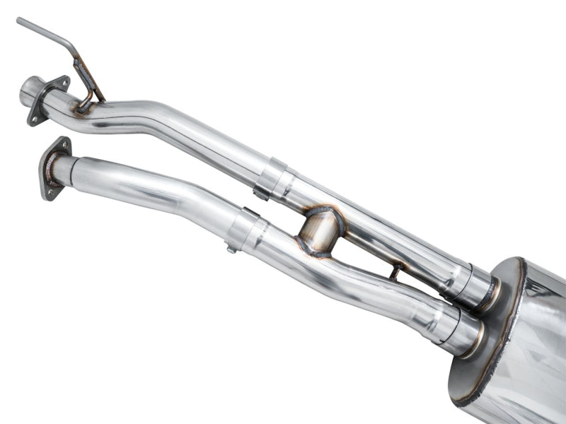 AWE 16-22 Toyota Tacoma 0FG Catback Exhaust w/ BashGuard - Dual Chrome Silver Tips