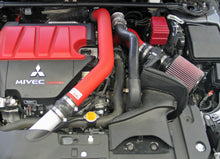 Load image into Gallery viewer, K&amp;N 08-09 Mitsubishi Evo X Wrinkle Red Typhoon Short Ram Intake