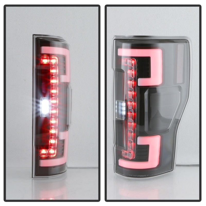 Spyder 17-18 Ford F250 (w/Blind Spot Sens./LED Model Only) LED Tail Lights-Blk ALT-YD-FS17BS-LED-BK