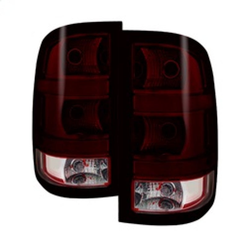 Xtune GMC Sierra 2007-2013 OEM Style Tail Light Red Smoked ALT-JH-GS07-OE-RSM