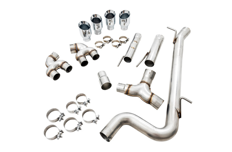 AWE Tuning MK7.5 Golf R Track Edition Exhaust w/Chrome Silver Tips 102mm