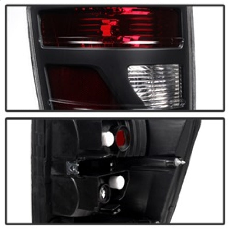 Xtune Honda Ridgeline Pickup 06-08 OEM Style Tail Lights Red Smoked ALT-JH-HRID06-OE-RSM