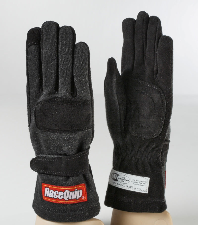 RaceQuip Black 2-Layer SFI-5 Glove - Small