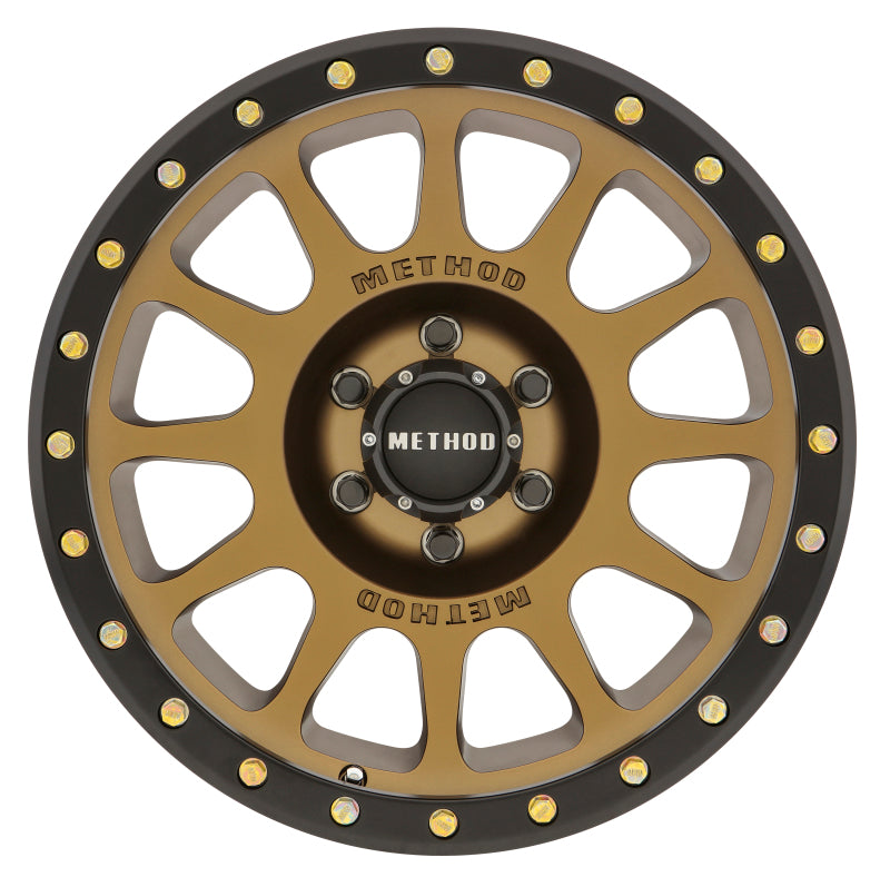 Method MR305 NV 18x9 +18mm Offset 6x5.5 108mm CB Method Bronze/Black Street Loc Wheel