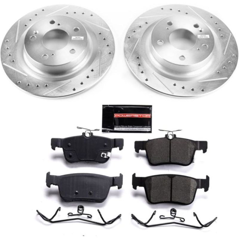 Power Stop 17-19 Honda Civic Rear Z23 Evolution Sport Brake Kit