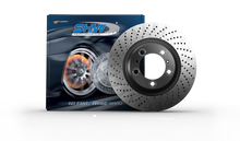 Load image into Gallery viewer, SHW 17-21 Porsche 911 Carrera 3.0L w/o Ceramics Right Rear Cross-Drilled MB Brake Rotor (9P1615602)