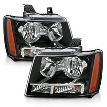 Load image into Gallery viewer, ANZO 2007-2014 Chevrolet Tahoe/Suburban Crystal Headlights Black