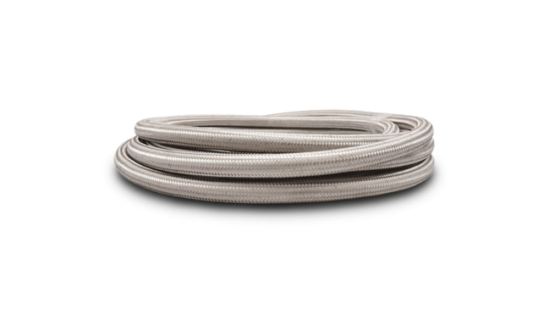 Vibrant -6 AN SS Braided Flex Hose (20 foot roll)