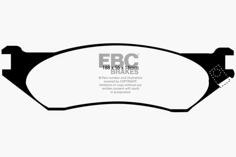 EBC 04-06 Dodge Durango 3.7 Greenstuff Front Brake Pads